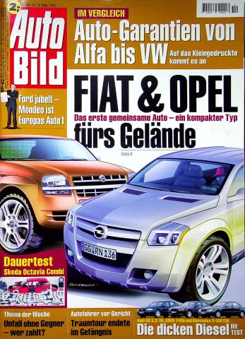 Deckblatt Auto Bild (10/2001)